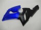 Bleu Noir Mat Carénage Moto Kawasaki ZX6R 2005-2006