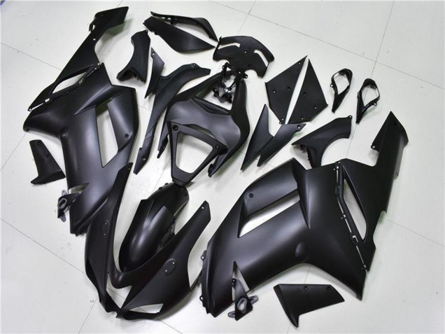 Noir Mat Carénage Moto Kawasaki ZX6R 2007-2008