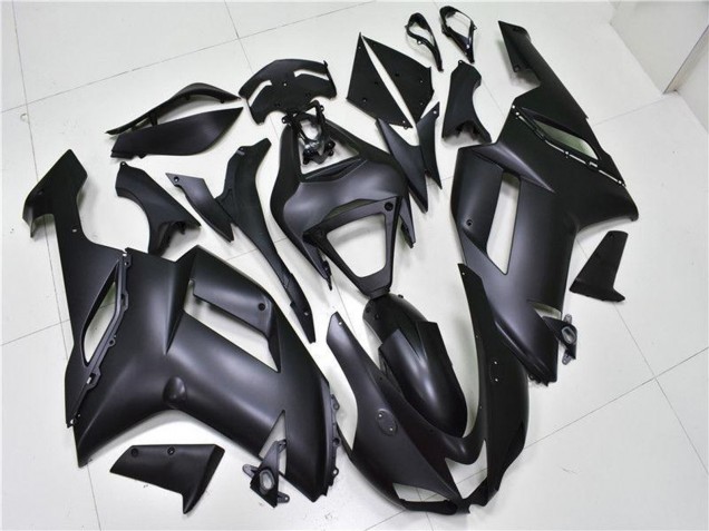 Noir Mat Carénage Moto Kawasaki ZX6R 2007-2008