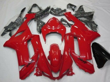 Rouge Carénage Moto Kawasaki ZX6R 2007-2008 Pas Chère