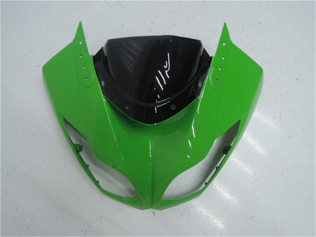 Vert Noir Brillant Kits Carénages Moto Kawasaki ZX6R 2009-2012