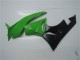 Vert Noir Brillant Kits Carénages Moto Kawasaki ZX6R 2009-2012