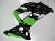 Vert Noir Brillant Kits Carénages Moto ABS Kawasaki ZX6R 2013-2018
