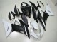 Blanc Noir Mat Carénage ABS Kawasaki ZX6R 2013-2018