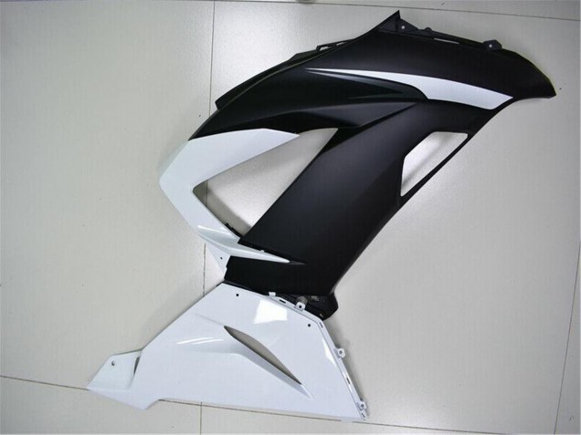 Blanc Noir Mat Carénage ABS Kawasaki ZX6R 2013-2018