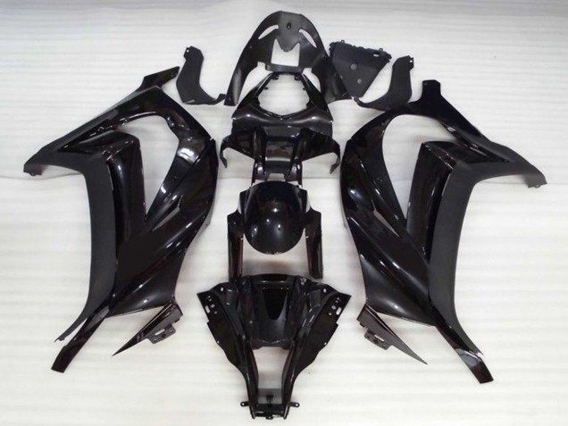 Noir Brillant Carénages Moto Kawasaki ZX10R 2011-2015