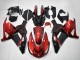 Rouge Noir Carénage Moto Kawasaki ZX14R ZZR1400 2006-2011