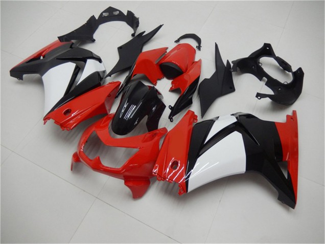 Rouge Blanc Noir Carénage Moto Kawasaki EX250 2008-2012