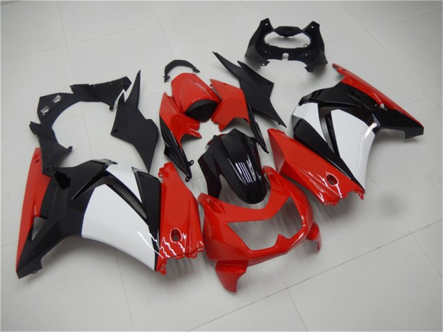 Rouge Blanc Noir Carénage Moto Kawasaki EX250 2008-2012