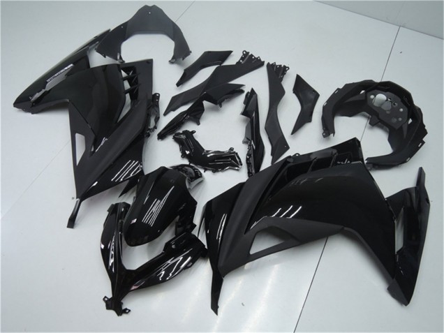 Noir Brillant Noir Mat Carénage Moto Kawasaki Ninja 300 EX300R 2013-2024