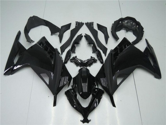 Noir Brillant Noir Mat Carénage Moto Kawasaki Ninja 300 EX300R 2013-2024