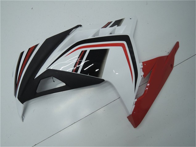 Blanc Rouge Noir Carénage Moto Kawasaki Ninja 300 EX300R 2013-2024