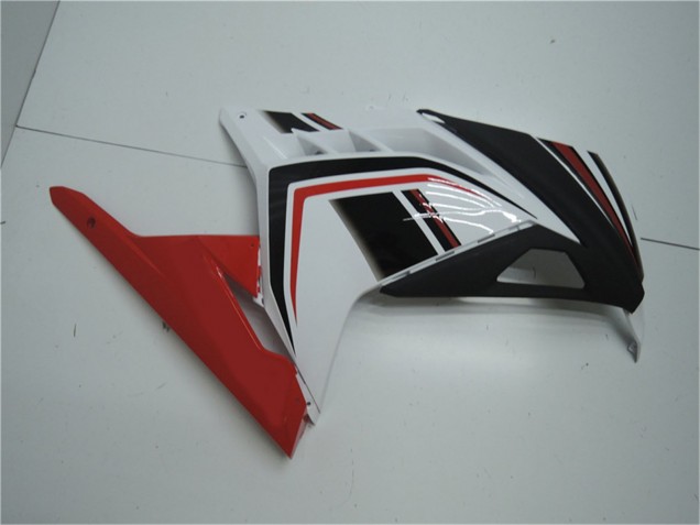 Blanc Rouge Noir Carénage Moto Kawasaki Ninja 300 EX300R 2013-2024