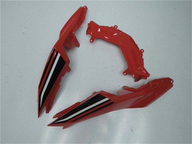 Blanc Rouge Noir Carénage Moto Kawasaki Ninja 300 EX300R 2013-2024