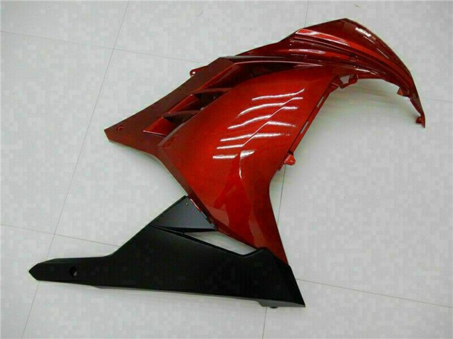 Rouge Noir Carénage Moto Kawasaki Ninja 300 EX300R 2013-2024