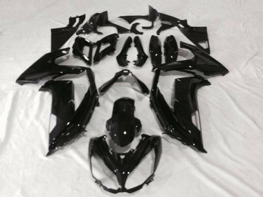 Noir Brillant Carénage Moto Kawasaki EX650 2012-2016 Pas Chère