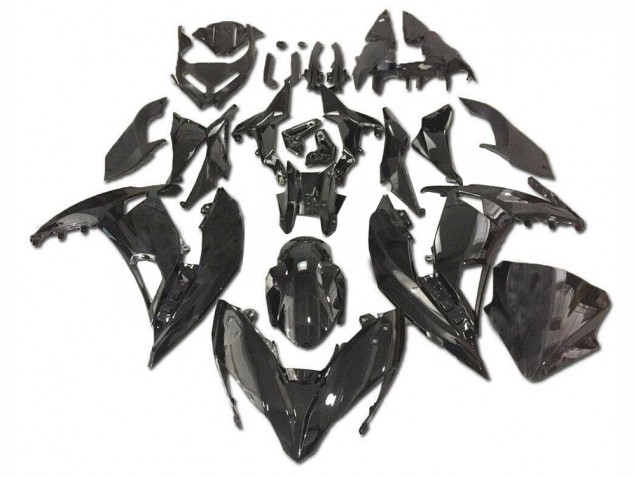 Noir Brillant Carénage Moto Kawasaki EX650 2017-2019