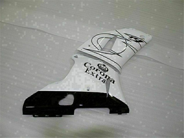Blanc Noir Corona Extra Carénage Moto Yamaha YZF R1 2000-2001