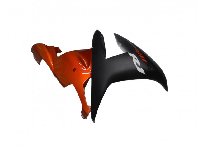 Orange Noir Mat Carénage Moto Yamaha YZF R1 2002-2003