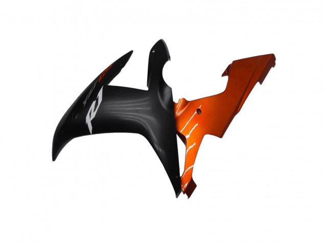 Orange Noir Mat Carénage Moto Yamaha YZF R1 2002-2003