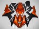 Orange Noir Mat Carénage Moto Yamaha YZF R1 2002-2003
