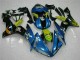 Bleu Jaune Requin Carénage Moto Yamaha YZF R1 2004-2006