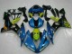 Bleu Jaune Requin Carénage Moto Yamaha YZF R1 2004-2006