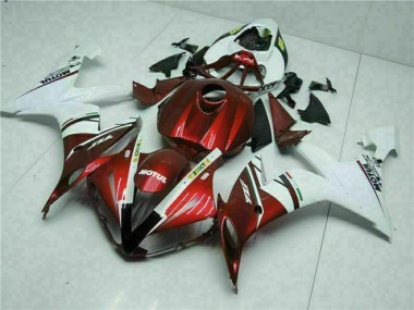 Blanc Rouge Jaune Motul 46 Carénage Moto Yamaha YZF R1 2004-2006 Pas Chère