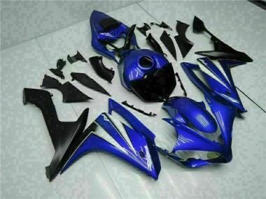 Bleu Blanc Noir Carénages Moto Yamaha YZF R1 2007-2008 Pas Chère