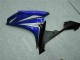 Bleu Blanc Noir Carénages Moto Yamaha YZF R1 2007-2008