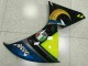 Bleu Jaune Requin Carénage Moto Yamaha YZF R1 2009-2011