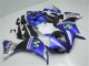 Bleu Blanc Noir Vert MoviStar Yamalube ENEOS Carénage Moto Yamaha YZF R1 2012-2014