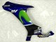 Bleu Argent Noir Vert MoviStar Carénage Moto Yamaha YZF R1 2015-2019