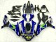 Bleu Argent Noir Vert MoviStar Carénage Moto Yamaha YZF R1 2015-2019
