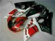 Blanc Rouge Noir Brillant Carénages Moto Yamaha YZF R6 1998-2002