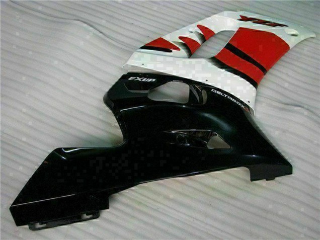 Blanc Rouge Noir Brillant Carénages Moto Yamaha YZF R6 1998-2002