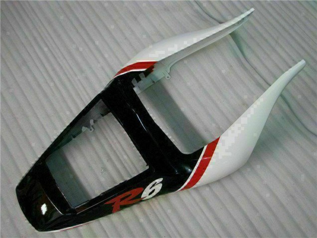 Blanc Rouge Noir Brillant Carénages Moto Yamaha YZF R6 1998-2002