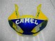 Jaune Bleu Blanc Chameau Motul Carénage Moto Yamaha YZF R6 1998-2002