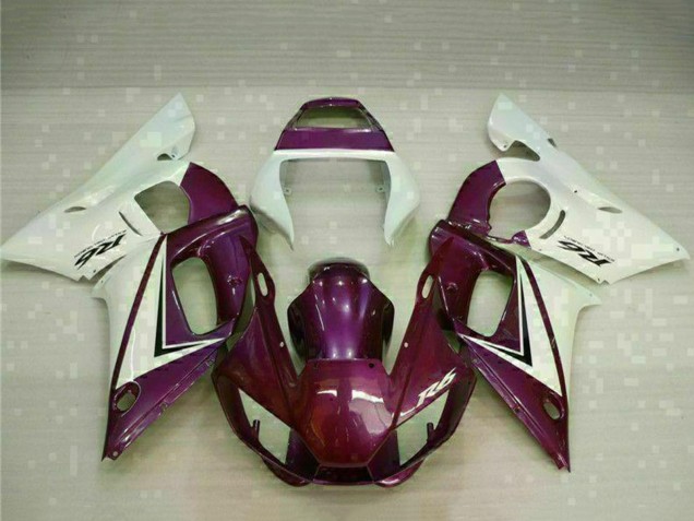 Blanc Violet Carénage Moto Yamaha YZF R6 1998-2002