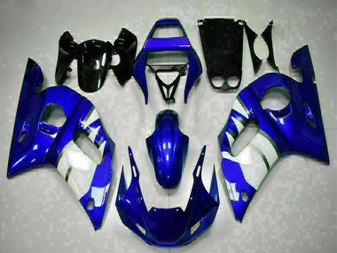 Bleu Blanc Carénage Moto Yamaha YZF R6 1998-2002 Pas Chère