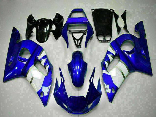 Bleu Blanc Carénage Moto Yamaha YZF R6 1998-2002