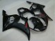 Noir Brillant Noir Mat Rouge Décalque Carénage Moto Yamaha YZF R6 2003-2004