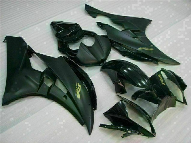 Noir Brillant Noir Mat Or Décalque Carénage Moto Yamaha YZF R6 2006-2007