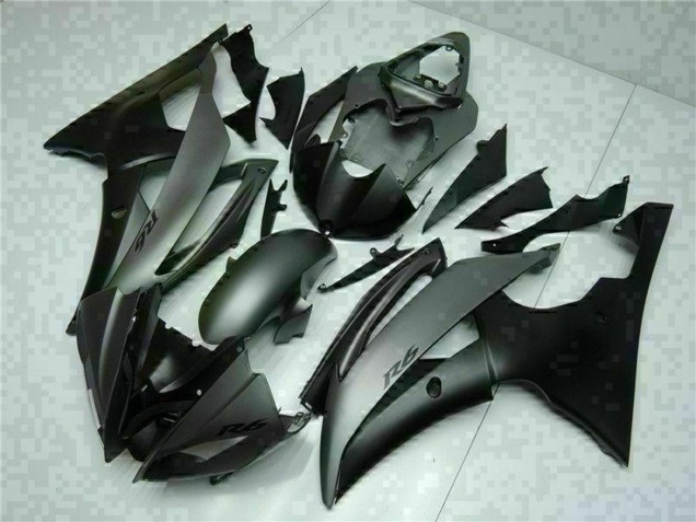 Gris Noir Mat Carénage Moto Yamaha YZF R6 2008-2016