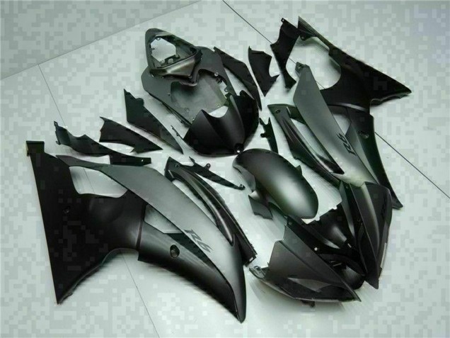 Gris Noir Mat Carénage Moto Yamaha YZF R6 2008-2016