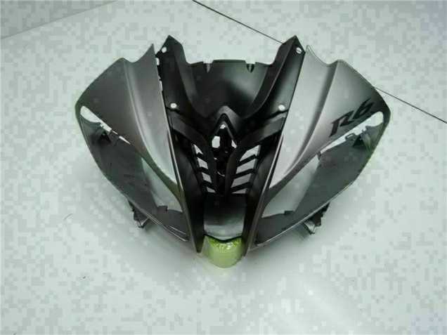 Gris Noir Mat Carénage Moto Yamaha YZF R6 2008-2016
