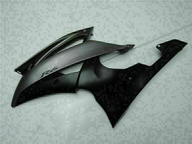 Gris Noir Mat Carénage Moto Yamaha YZF R6 2008-2016