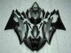 Gris Noir Mat Carénage Moto Yamaha YZF R6 2008-2016