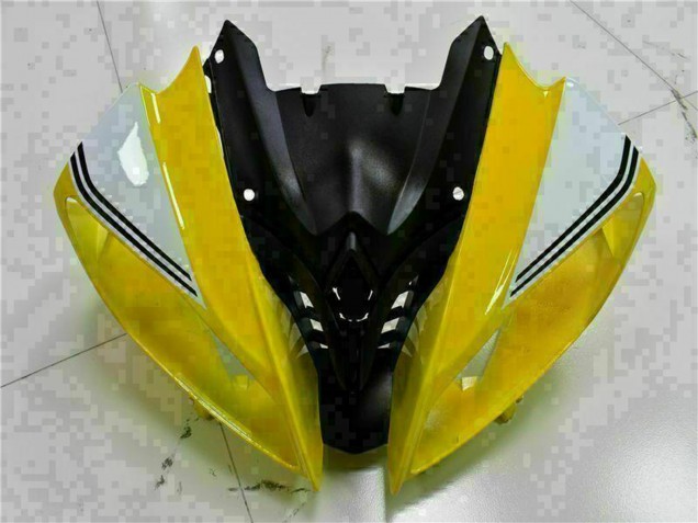 Jaune Blanc Noir Brillant Carénage Moto Yamaha YZF R6 2008-2016