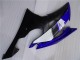 Blanc Bleu Noir Mat Carénage Moto Yamaha YZF R6 2008-2016